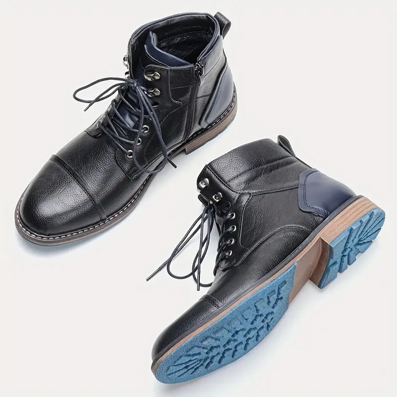 Brian™ | Classic Cap-Toe Lace-Up Boots