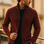 Kevin - Classic Ribbed Zip Jacket