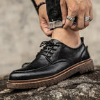 Wade™ | Vintage Moc-Toe Lace-Up Shoes