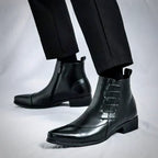 Brett™ | Elegant Burnished Dress Boots