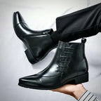 Brett™ | Elegant Burnished Dress Boots