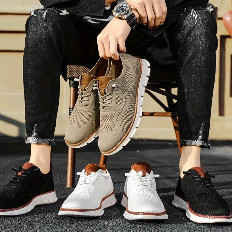 Men’s Breathable Lightweight Lace Up Sneakers