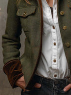 Women’s Tailored Herringbone Jacket
