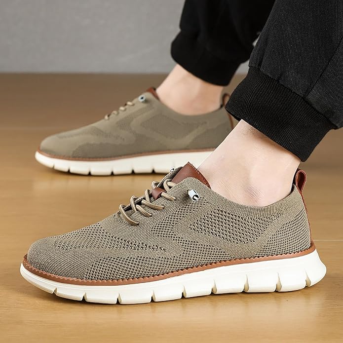 Men’s Breathable Lightweight Lace Up Sneakers