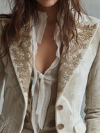 Women’s Embroidered Tailored Blazer