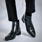 Brett™ | Elegant Burnished Dress Boots