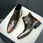 Brett™ | Elegant Burnished Dress Boots