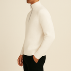Luke - Ribbed Half-Zip Sweater