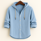 Milton - Relaxed Hooded Button-Up Shirt