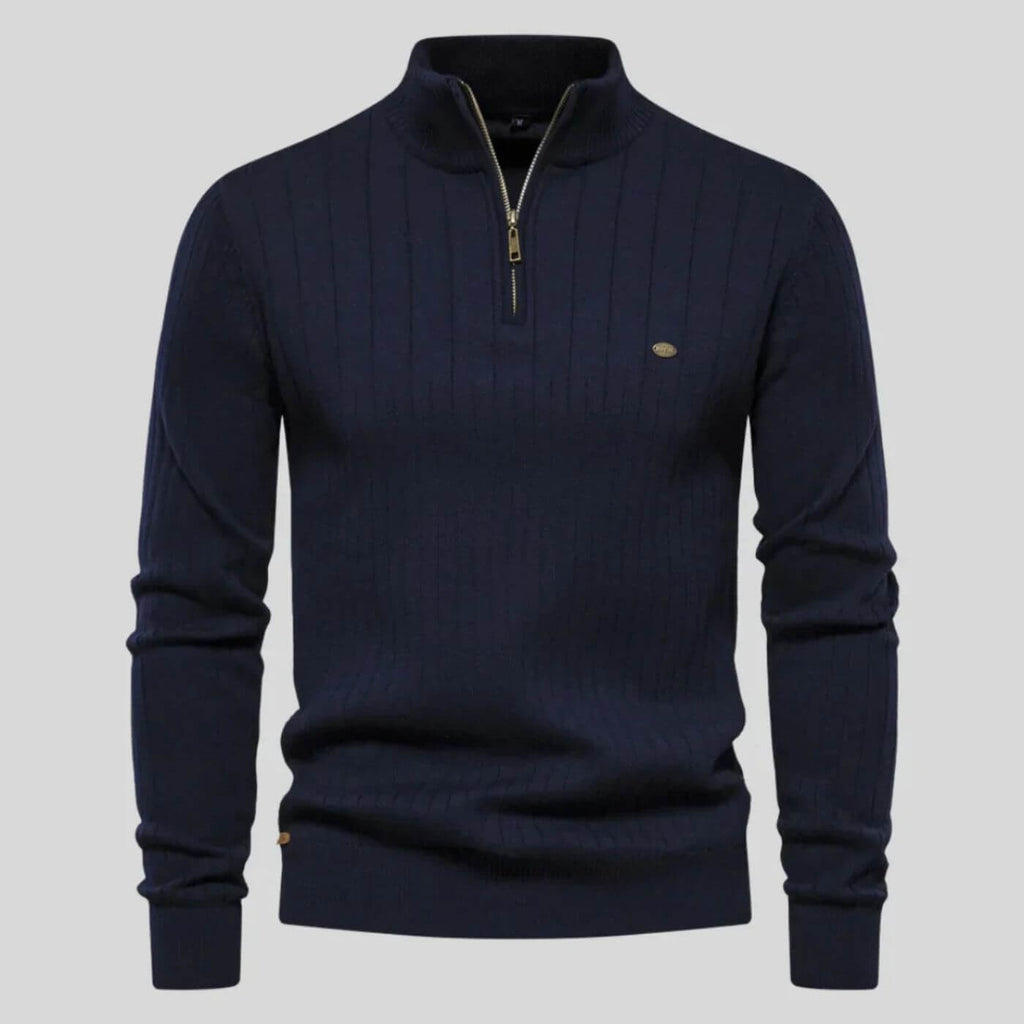Robert | Classic Quarter-Zip Sweater