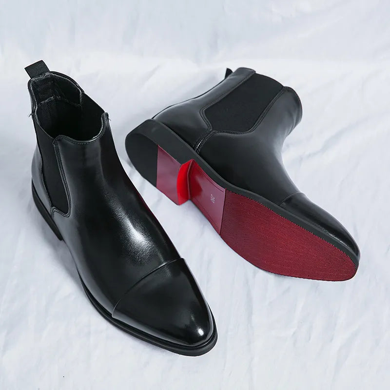 Ross™ | Elegant Cap-Toe Chelsea Boots
