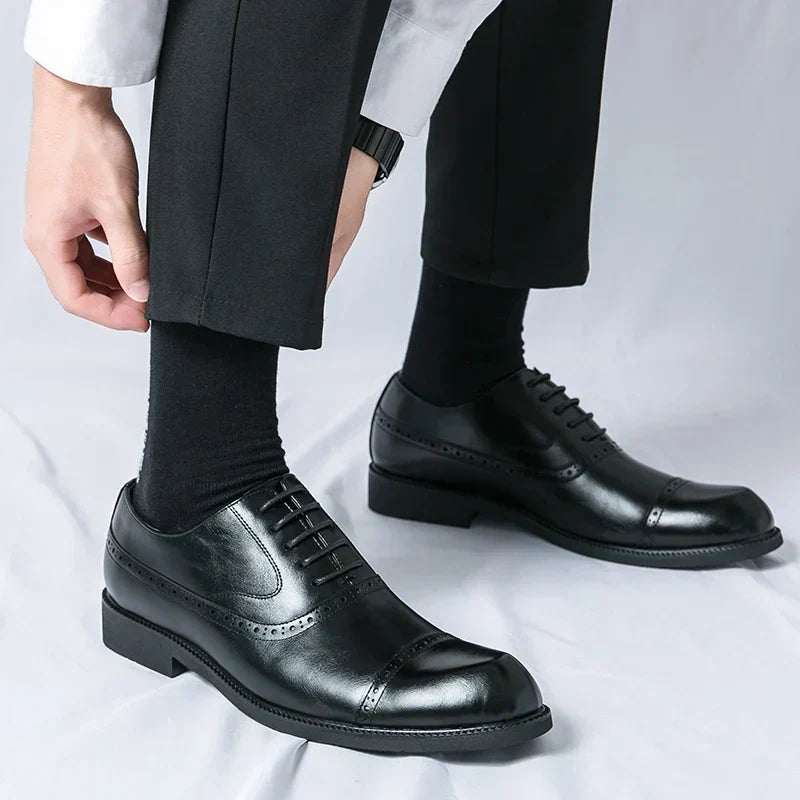 Brent™ | Elegant Cap-Toe Oxford Dress Shoes