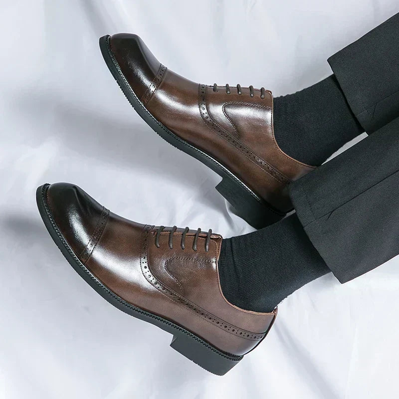 Brent™ | Elegant Cap-Toe Oxford Dress Shoes