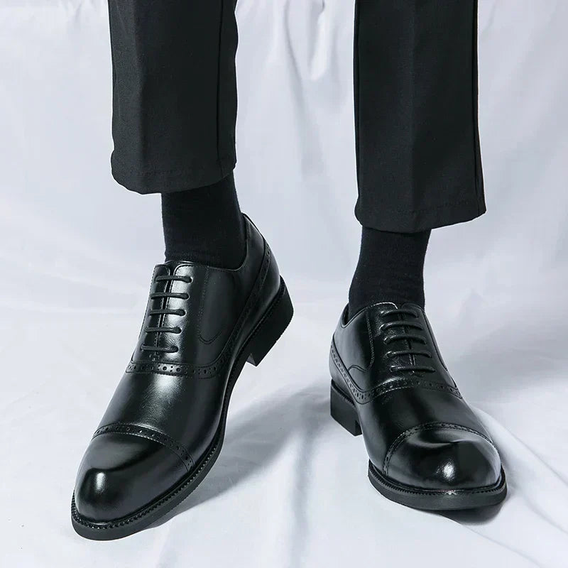 Brent™ | Elegant Cap-Toe Oxford Dress Shoes