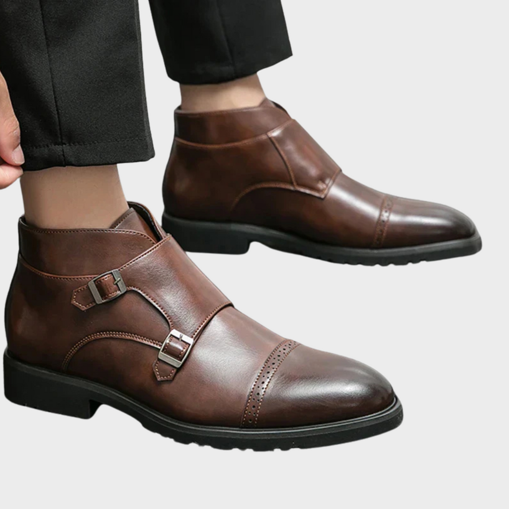 Carlton™ | Elegant Double Monk Strap Boots