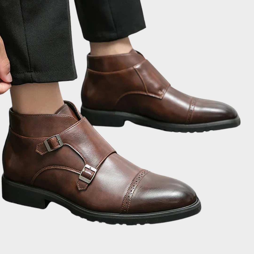 Carlton™ | Elegant Double Monk Strap Boots