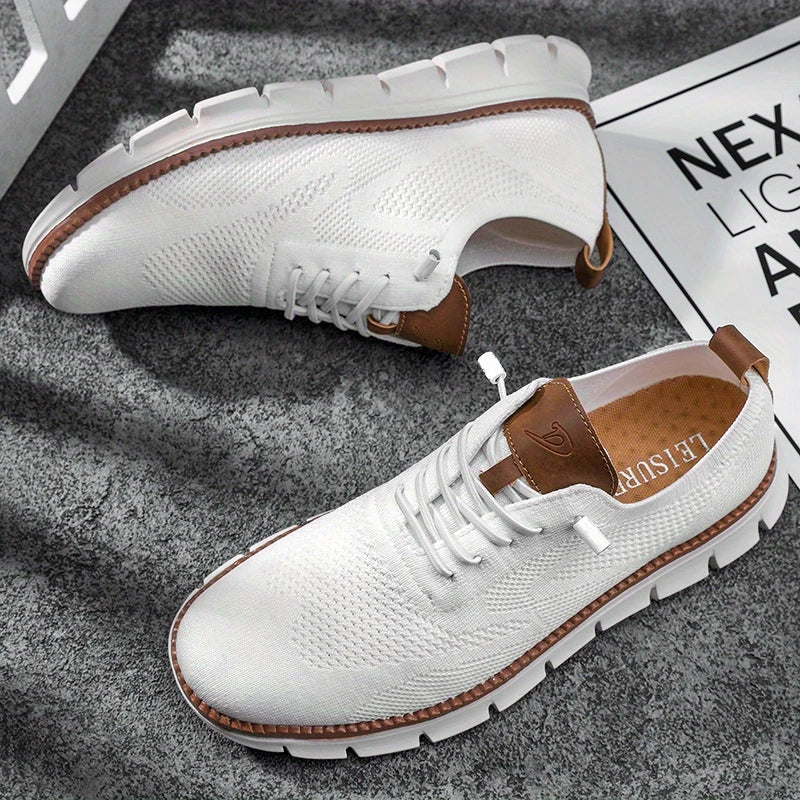 Men’s Breathable Lightweight Lace Up Sneakers