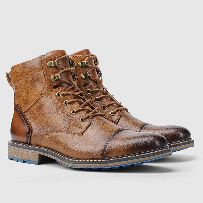 Brian™ | Classic Cap-Toe Lace-Up Boots