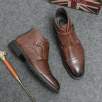 Carlton™ | Elegant Double Monk Strap Boots