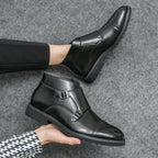 Carlton™ | Elegant Double Monk Strap Boots