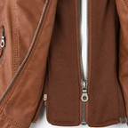 Women’s Hooded Biker Zip Up Jacket