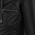 Women’s Hooded Biker Zip Up Jacket