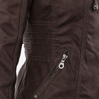 Women’s Hooded Biker Zip Up Jacket