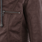 Women’s Hooded Biker Zip Up Jacket