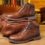 Jeff™ | Rugged Lace-Up Ankle Boots