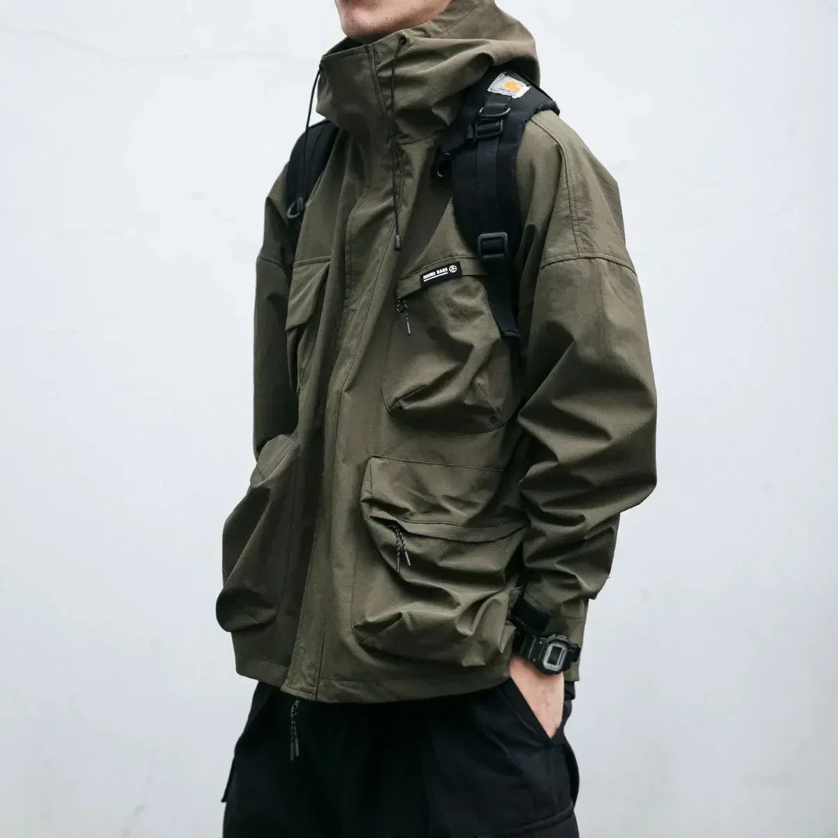 Ward -  Multi-Pocket Hooded Windbreaker Jacket