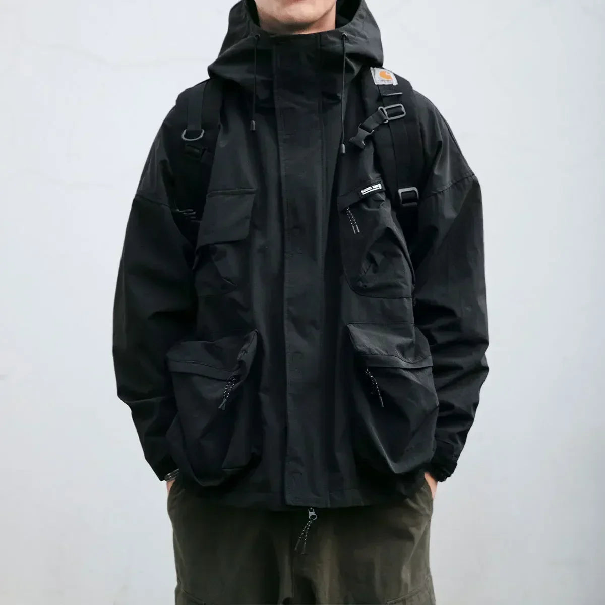 Ward -  Multi-Pocket Hooded Windbreaker Jacket